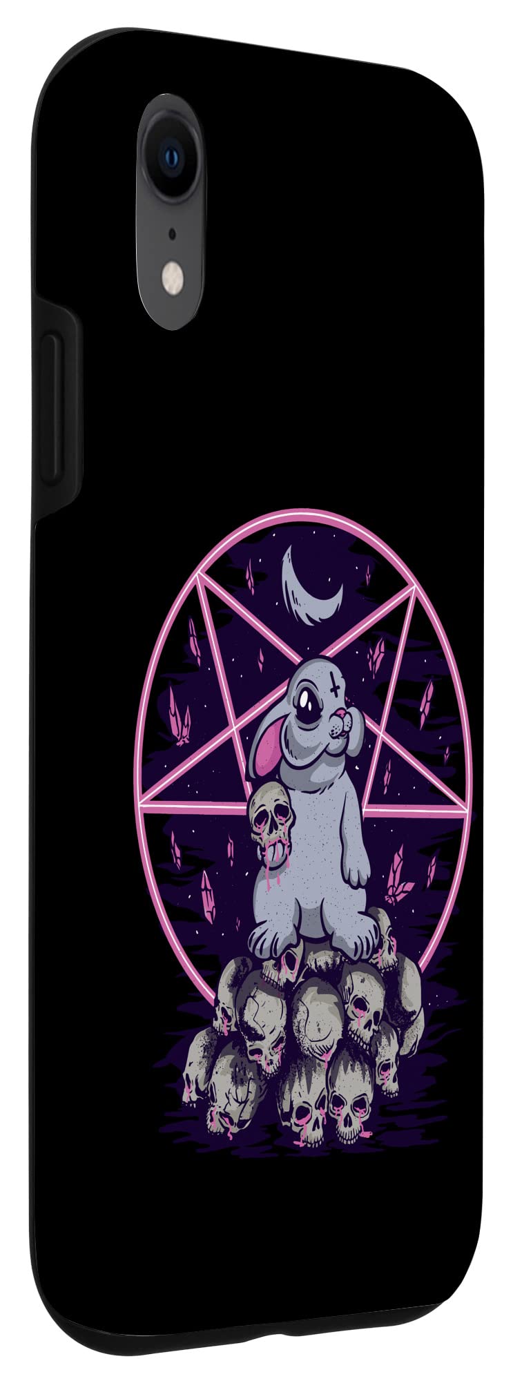 Evil Bunny iPhone XR Case - Cute Gothic Skull Design Protective Cover for Girls & Women | Perfect for Halloween, Goth Style, and Everyday Use