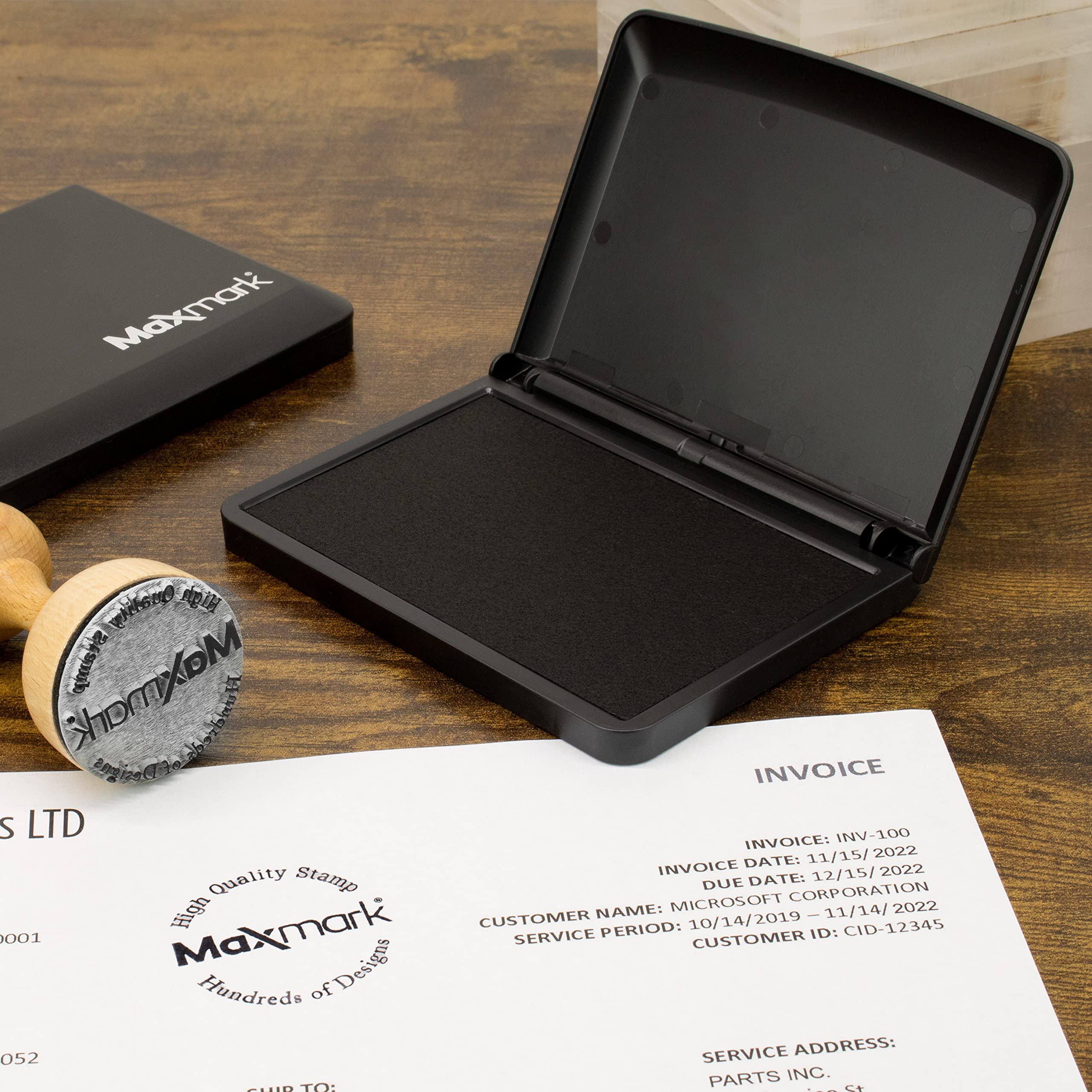 Premium Large Purple Ink Stamp Pad - 3.5