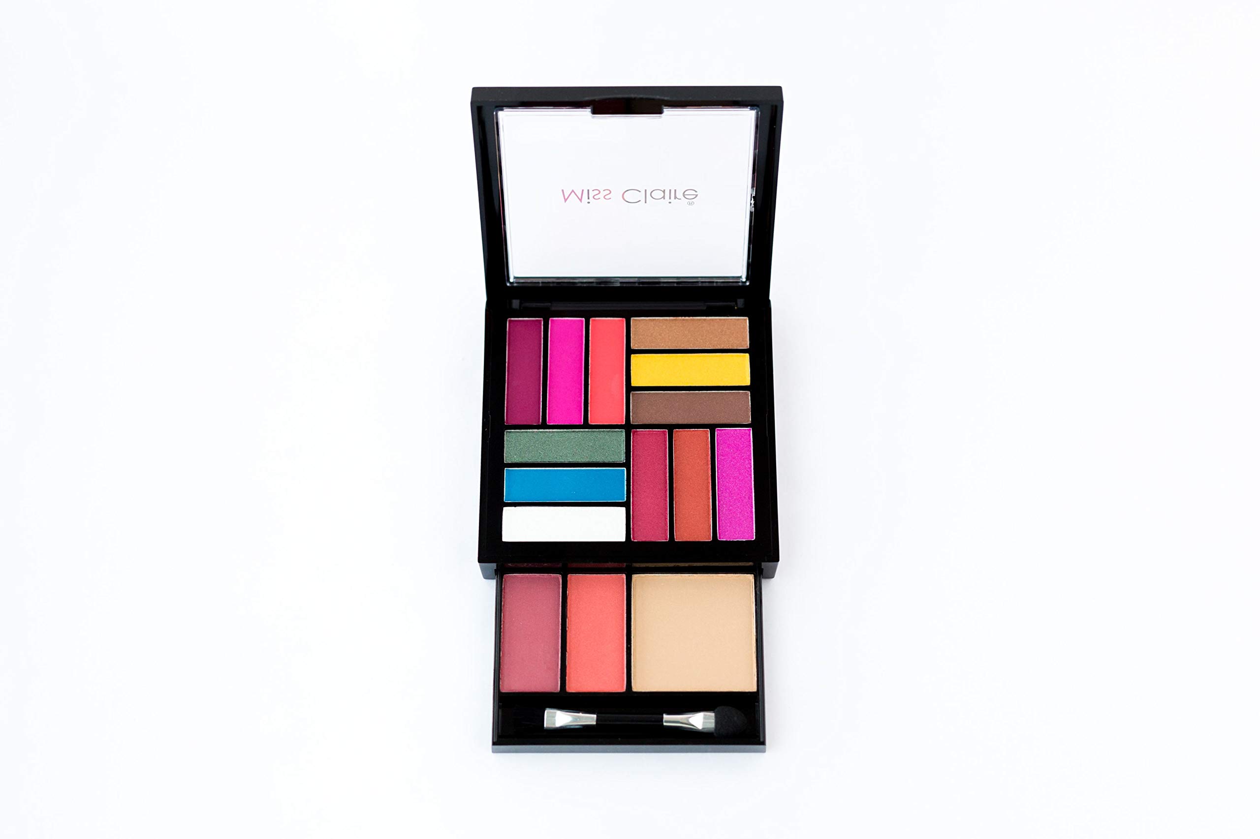 Miss Claire Makeup Palette 9944-2 - 12 Color Eyeshadow & Blush Set (22.7g) for Day & Night Looks | Cruelty-Free & Vegan Beauty Essentials for Professional Makeup Artists & Beginners