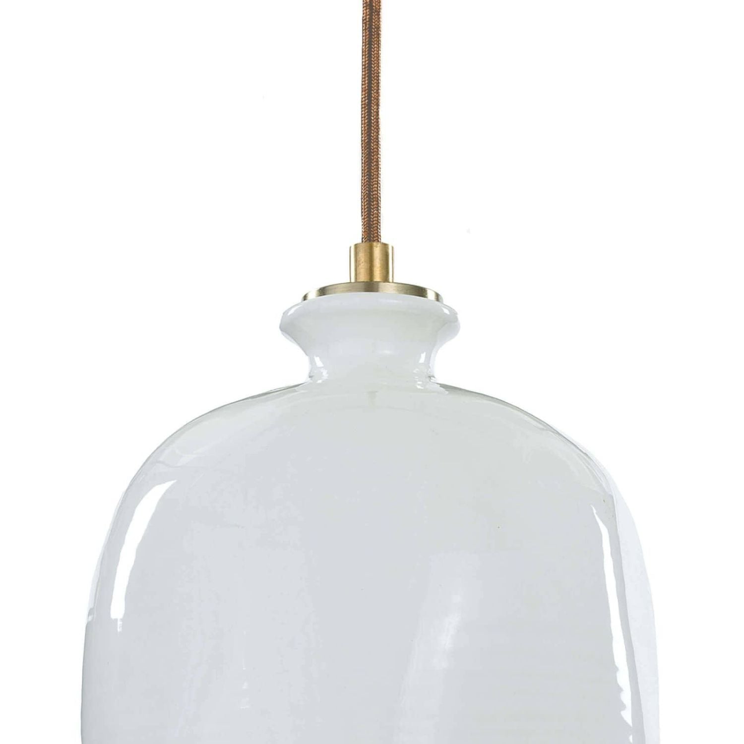 Biana Modern Ceramic Pendant Light Fixture - Handcrafted Farmhouse Ceiling Lamp for Kitchen Island, Dining Room & Bedroom Lighting