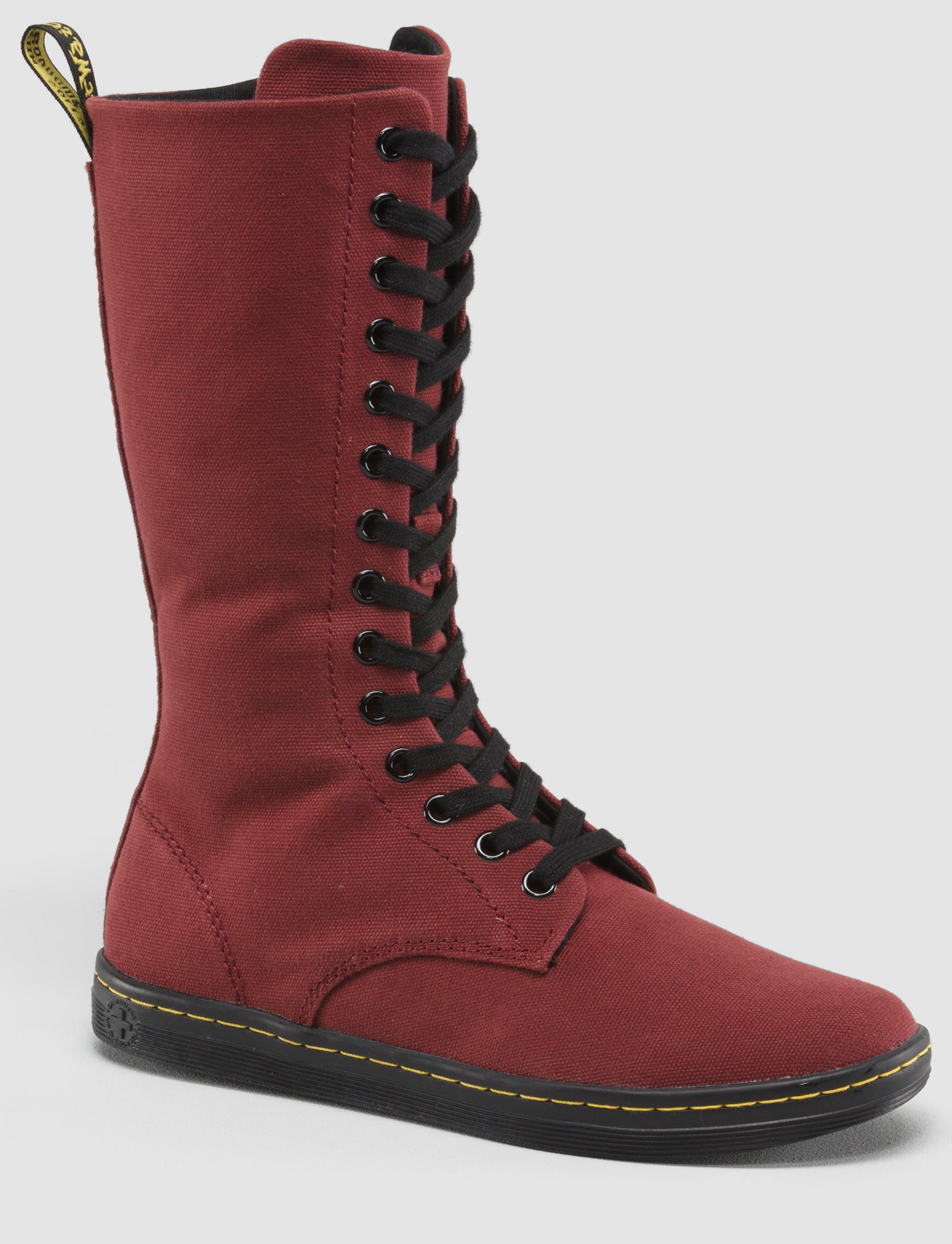 BATTERSEA CHERRY CANVAS BOOT - Stylish Women's Ankle Boots for Fall & Winter | Comfortable Casual Shoes for Walking, Work & Outdoor Activities