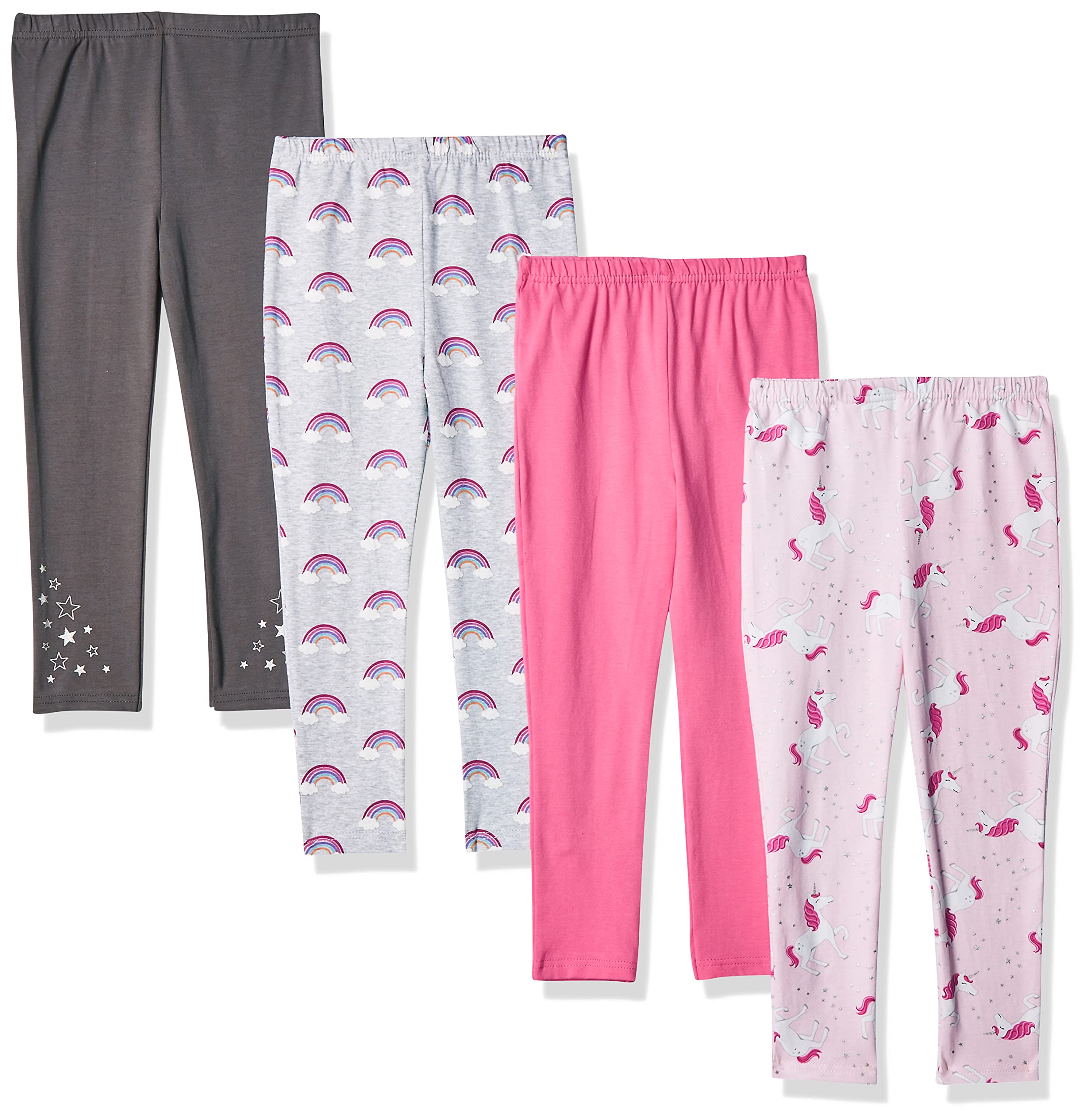 Hudson Baby Girls' Cotton Pants & Leggings - Soft, Comfortable Toddler Bottoms for Playtime, Daycare & Everyday Wear