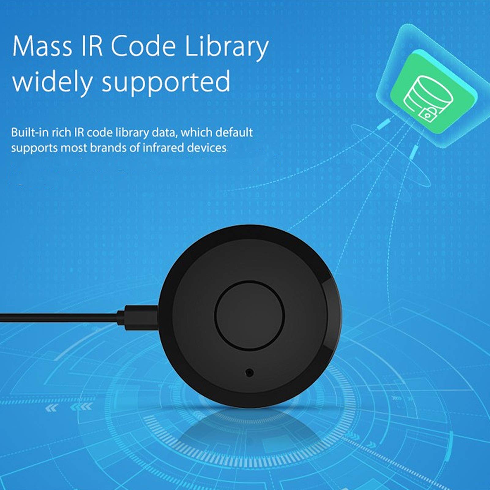 Smart IR Remote Controller with Voice Control for Home Appliances - Easy TV & AC Use