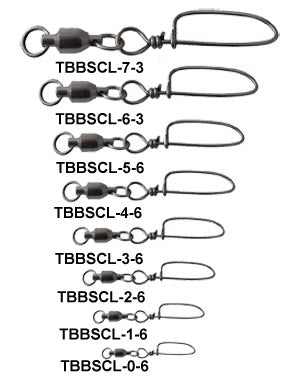 High-Quality Ball Bearing Swivel with Coastlock Snap - 6 Pack - Smooth 360° Rotation for Fishing Tackle, Keychains & Outdoor Gear