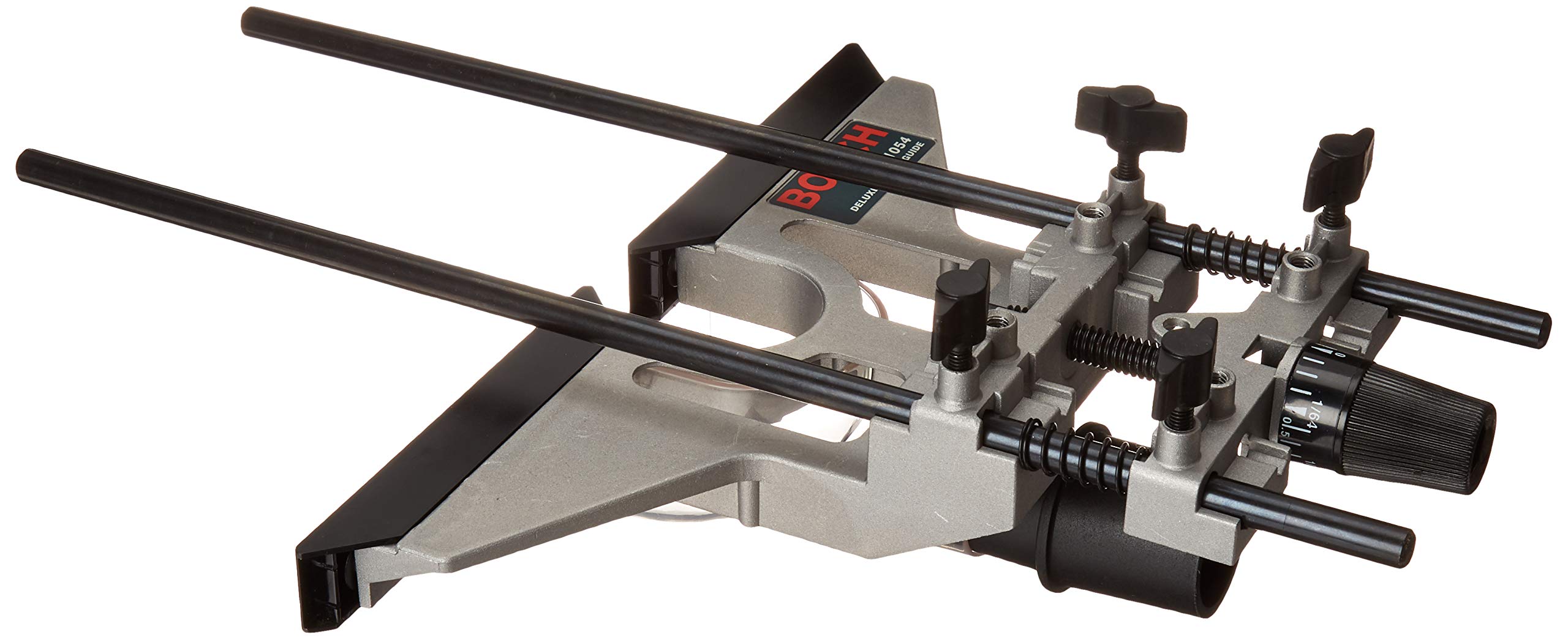 BOSCH RA1141 Portable Benchtop Router Table with RA1054 Deluxe Edge Guide - Includes Dust Extraction Hood & Vacuum Hose Adapter | Perfect for Woodworking, DIY Projects & Professional Cabinet Making
