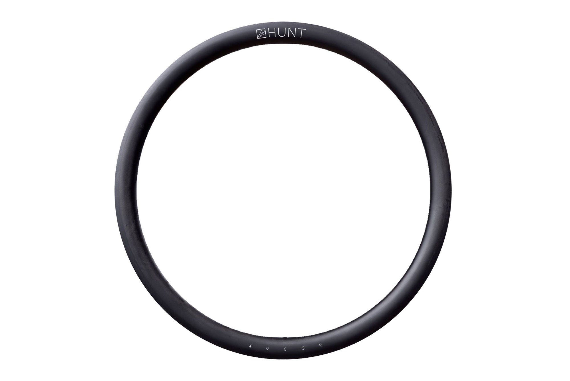 HUNT 40 Carbon Gravel Disc Rim - Front Wheel Hookless Design for Road & Off-Road Biking | Lightweight & Durable Carbon Fiber Gravel Bike Rim | Perfect for Adventure Cycling, Commuting & Trail Riding