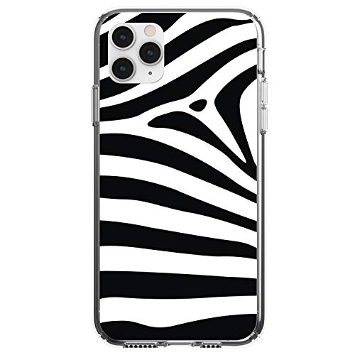 Black White Zebra Skin Stripes On Clear Case