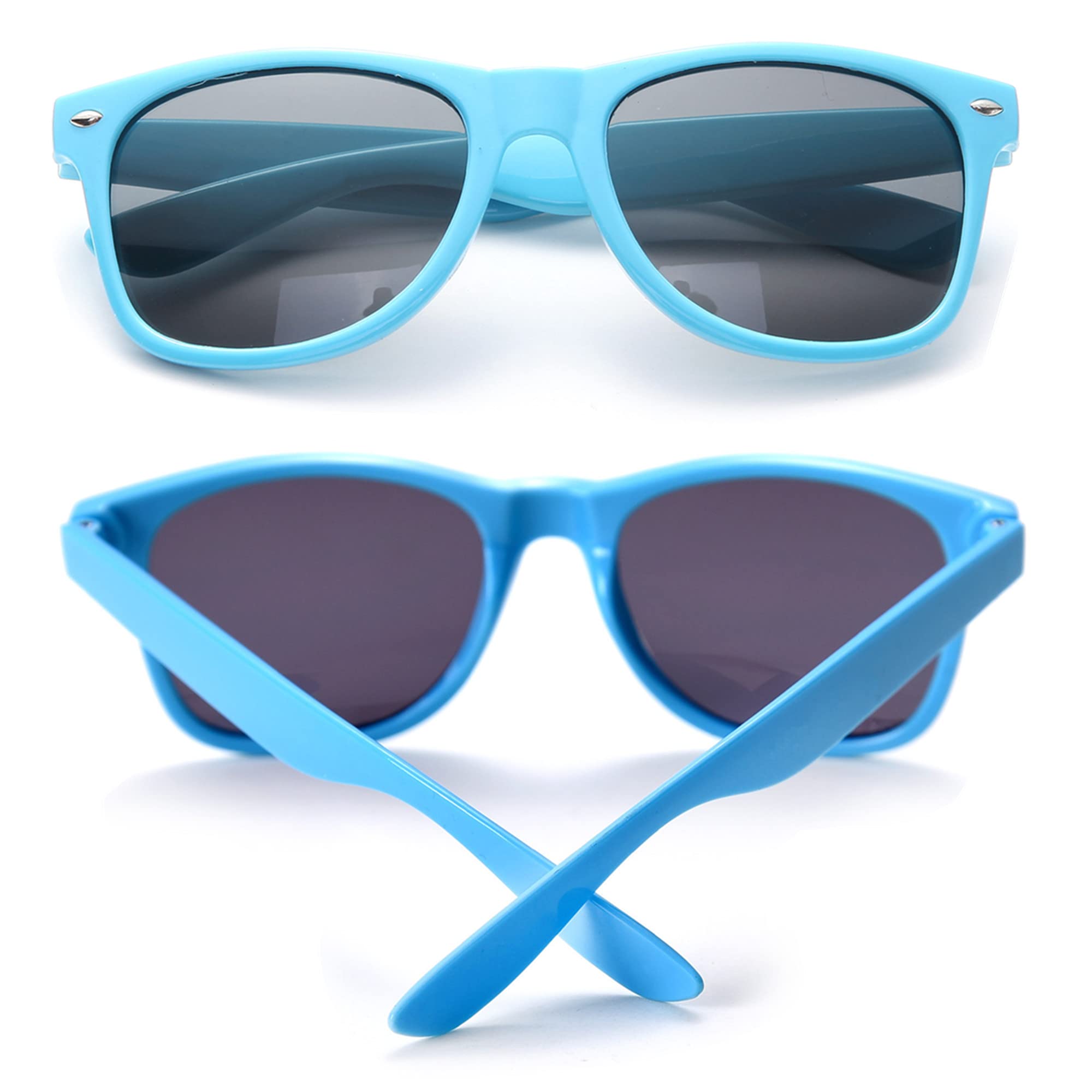 8/12/18 Pack Neon Sunglasses Bulk - Colorful Retro Party Sunglasses Multipack for Men & Women - Perfect for Beach, Pool, Festivals & Summer Events