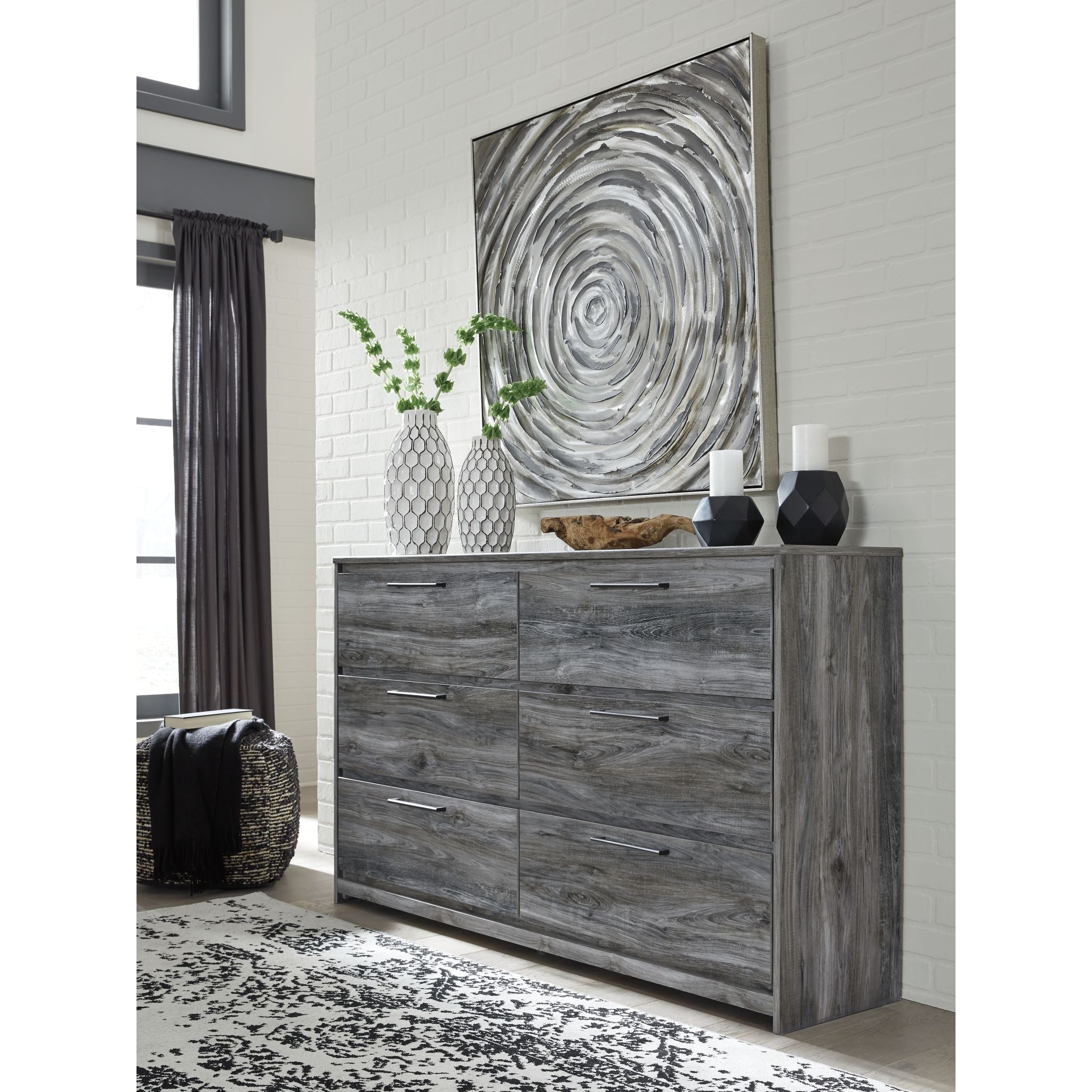 Baystorm Dresser - Modern Gray Chest of Drawers for Bedroom, Living Room & Office Storage | Stylish & Functional Furniture Organizer