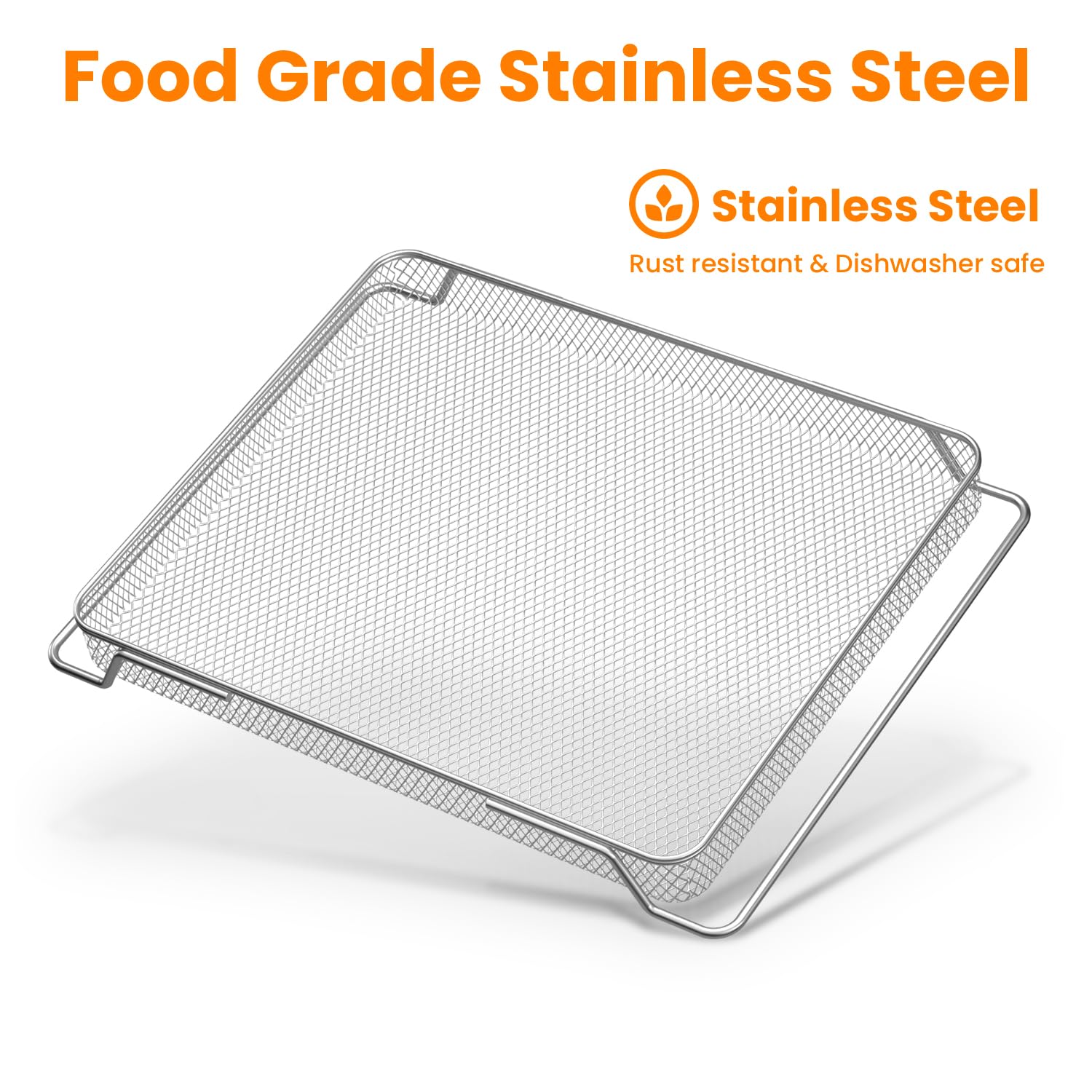 Original Replacement Air Fryer Basket & Baking Trays for Ninja DT201/DT251 Foodi Digital Air Fryer Oven - Stainless Steel Accessories | Perfect for Roasting, Baking & Air Frying Chicken Wings, Fries & Vegetables