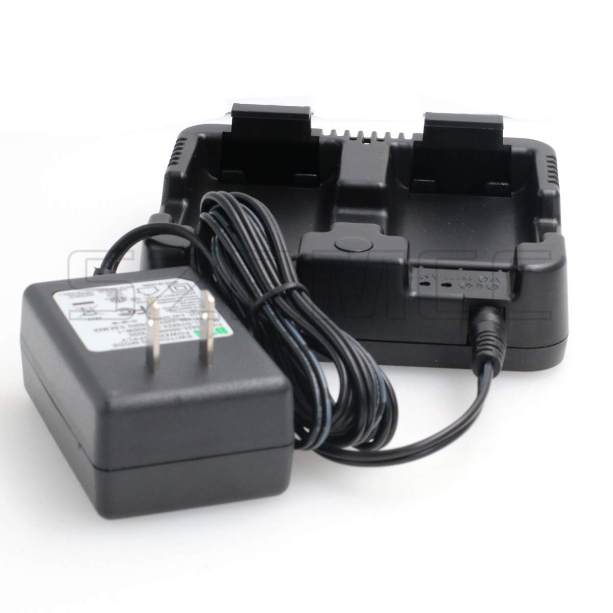 SZRMCC 2M Dual Battery Charger for Nikon NIVO 2M/2C Series DPL-322 Total Station - Fast Charging Replacement Power Supply for Surveying Equipment - Perfect for Construction Sites & Land Surveying Work