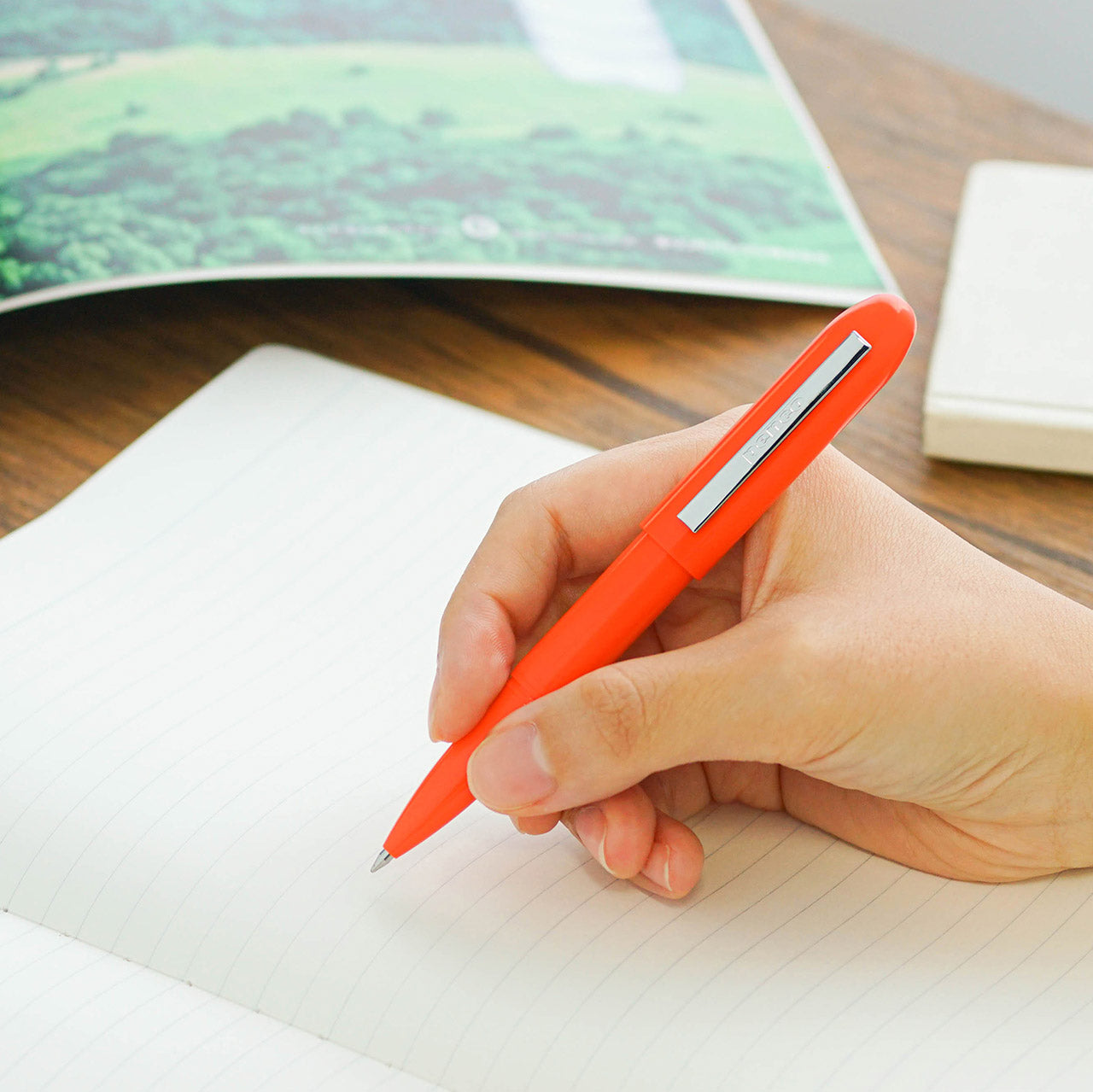 Premium Bullet Ballpoint Pen with LED Light - Smooth Writing & Portable Design for Office, School, and Outdoor Use