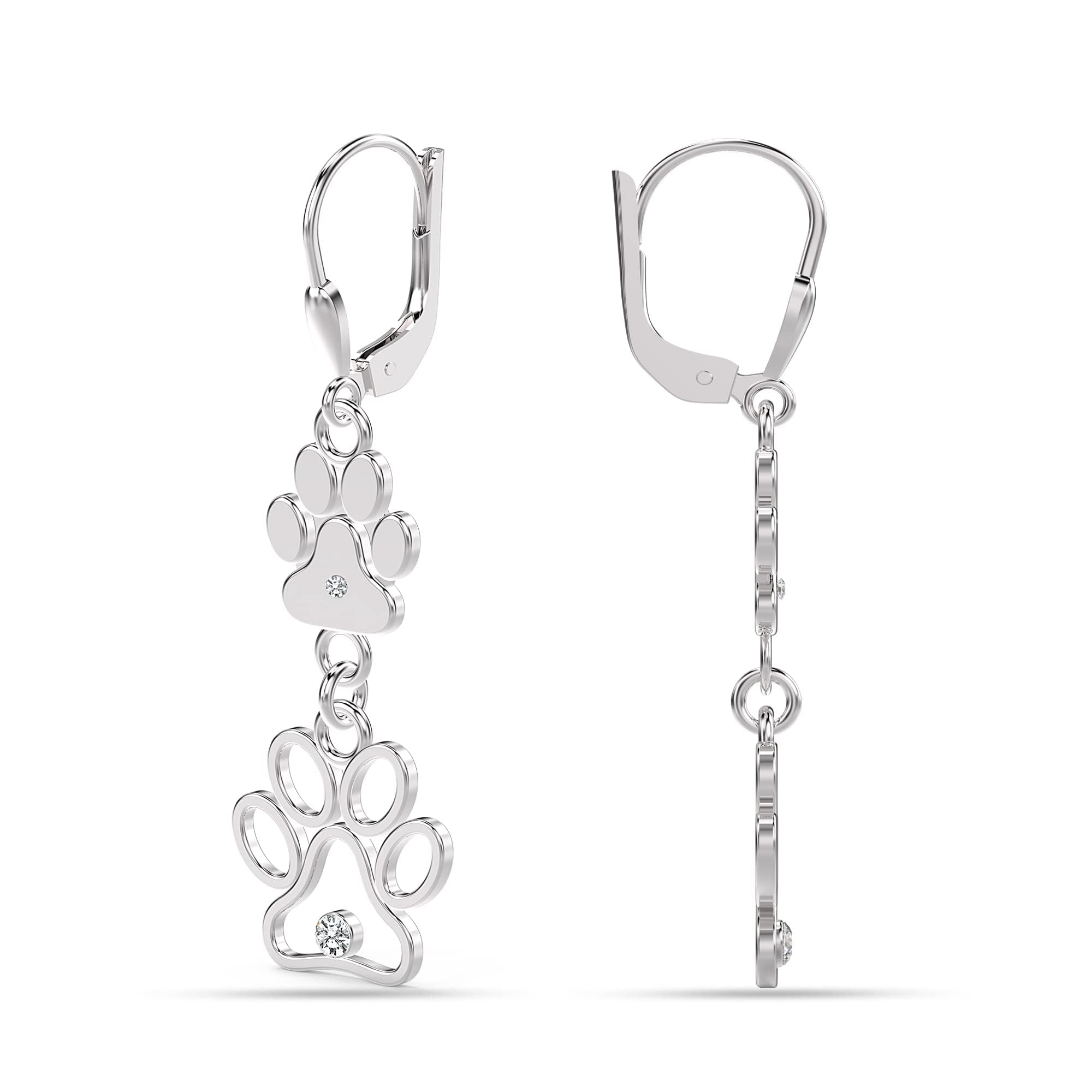 LeCalla 925 Sterling Silver Filigree Dangle Drop Leverback Earrings for Women | Hypoallergenic Tear Drop Earrings Jewelry | Elegant Gift for Wedding, Party & Special Occasions