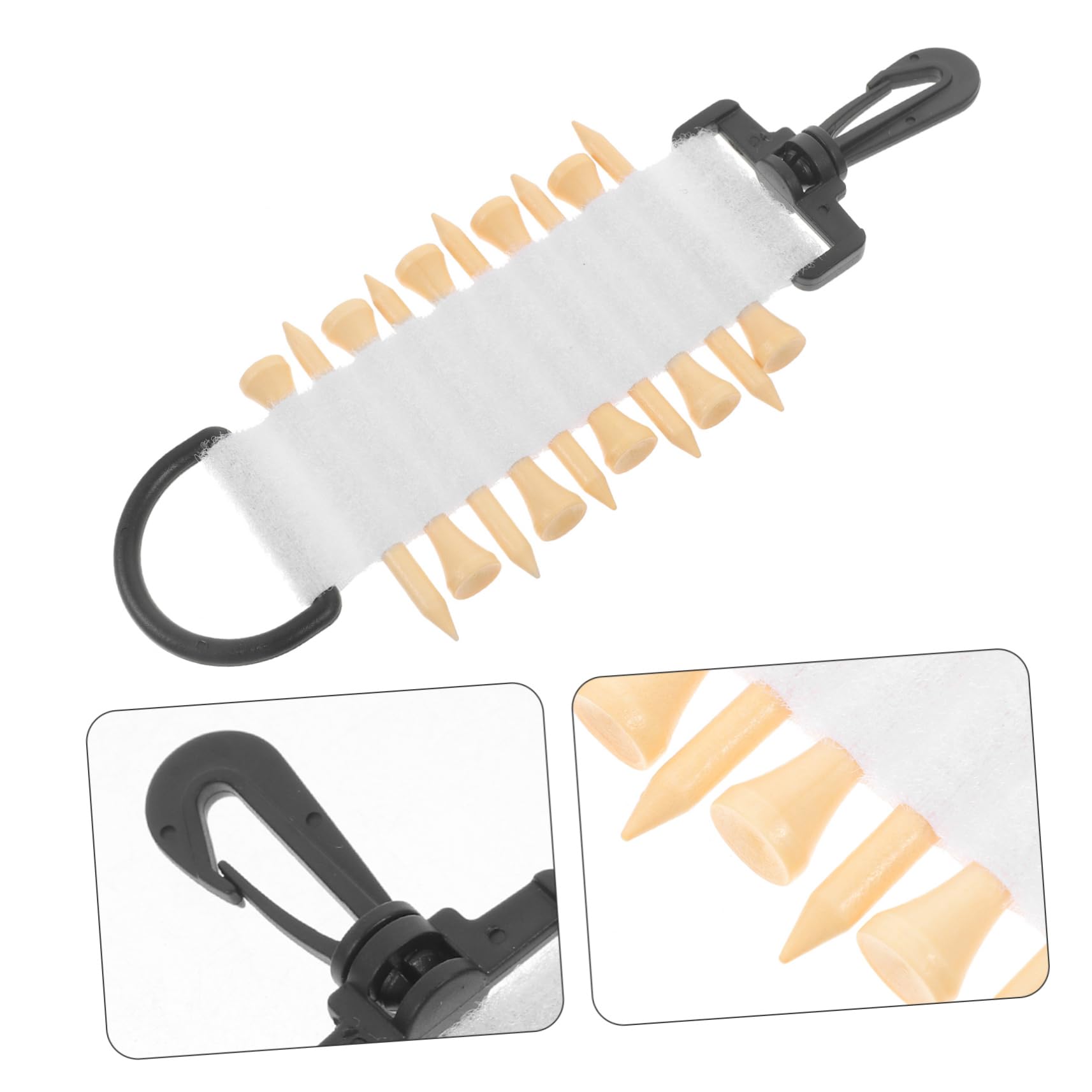 **BESPORTBLE Golf Ball Tee Holder – Durable Golf Tee Organizer with Storage Case – Perfect for Golf Bags, Carts & Practice Ranges**