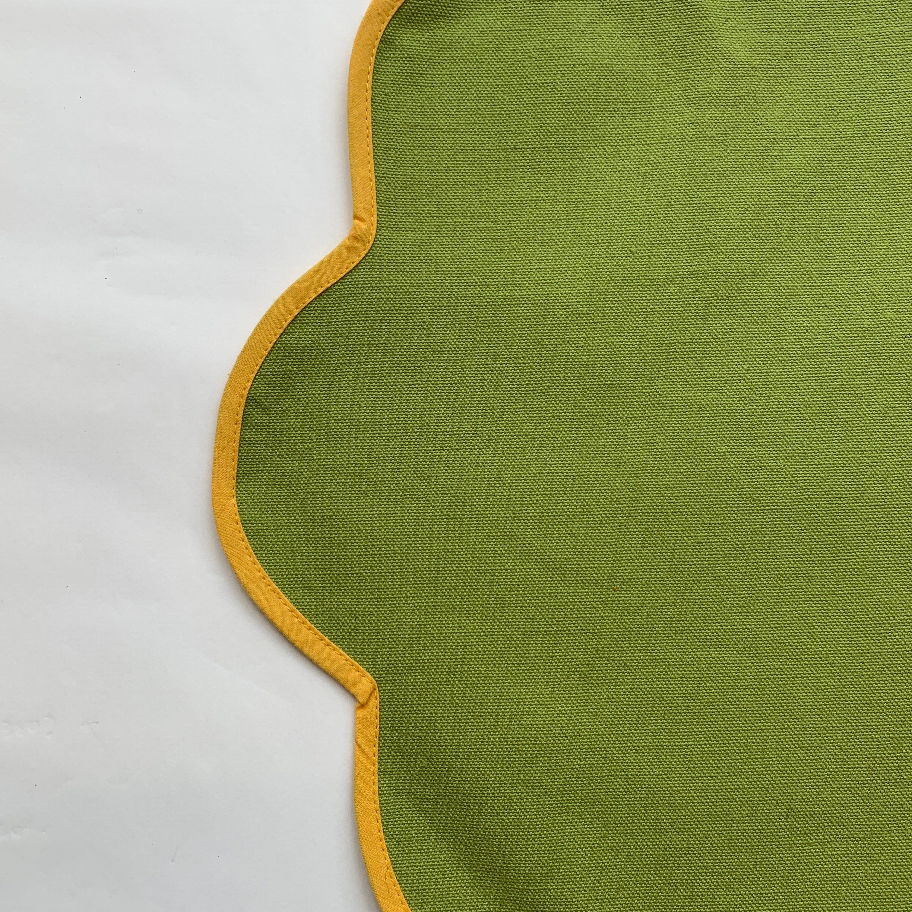 Handwoven Ikat Placemat Set of 4 - Eco-Friendly Cotton Table Mats in Olive Green - Perfect for Dining Tables, Kitchen Decor, and Special Occasions