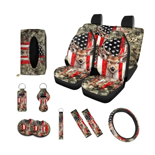Deer American Flag Camo Hunting Forest