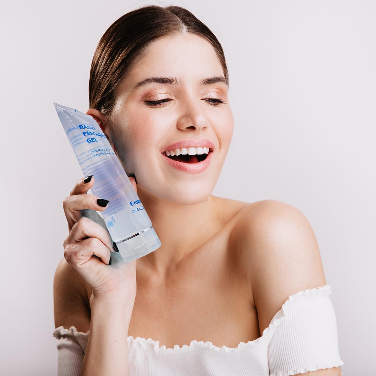 RF Facial Machine Conductive Gel - 300g Tube for Skin Soothing & Hydrating | Microcurrent Facial Treatment Gel | Professional Radio Frequency Therapy for Anti-Aging & Skin Tightening | Perfect for Home Spa & Beauty Salon Use