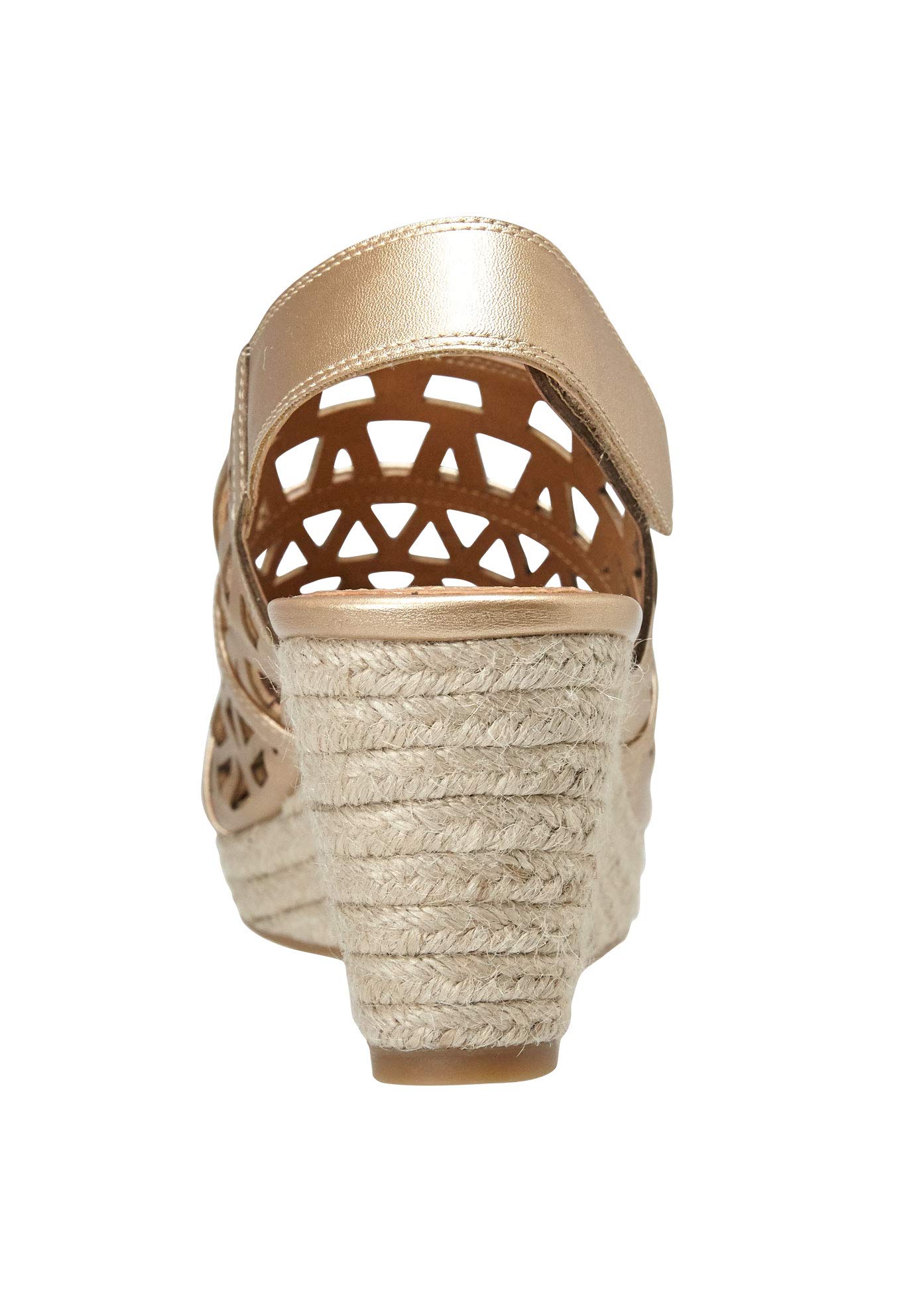 Comfortview Women's Wide Width The Karen Espadrille - Comfortable Summer Flats for Wide Feet | Perfect for Casual Outings, Beach Walks & Office Wear