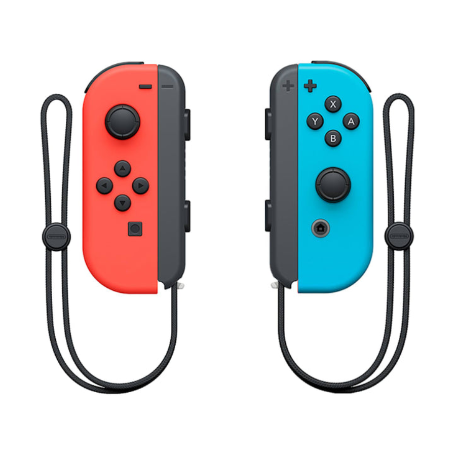 Original Nintendo Joy-Con (L/R) Wireless Controllers for Switch - Neon Red/Blue - Perfect for Multiplayer Gaming & Motion Controls