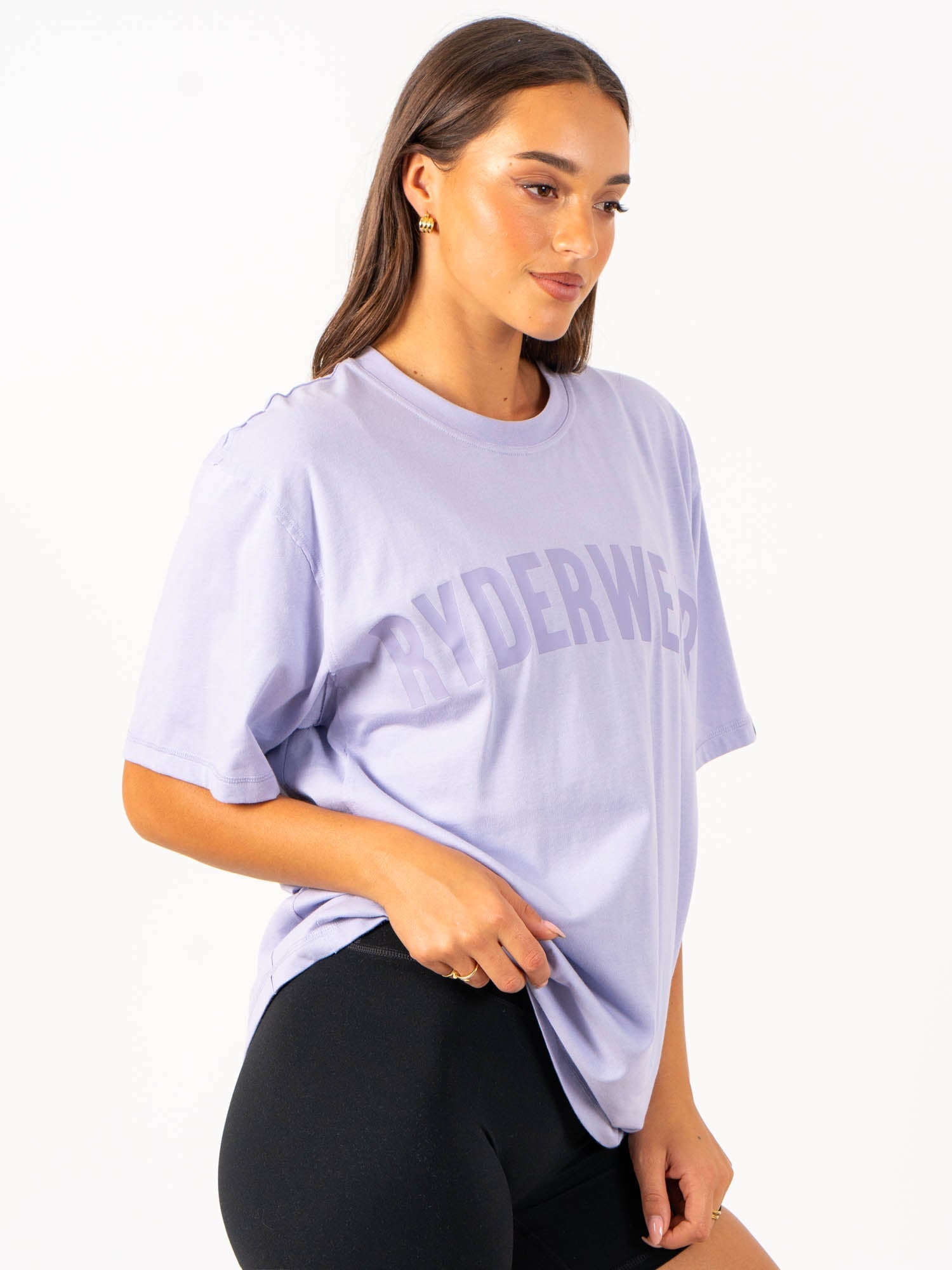 Force Oversized T-Shirt - Lavender | Loose Fit Comfortable Cotton Tee for Men & Women | Perfect for Casual Wear, Street Style & Loungewear