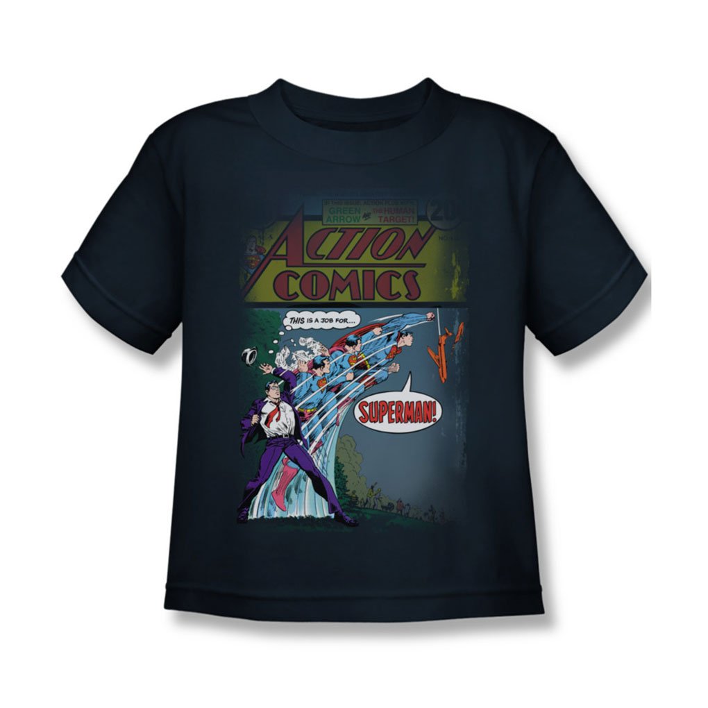 Superman Quick Change Kids T-Shirt - Navy Blue Superhero Costume for Boys & Girls | Perfect for Halloween, Cosplay & Dress-Up Play
