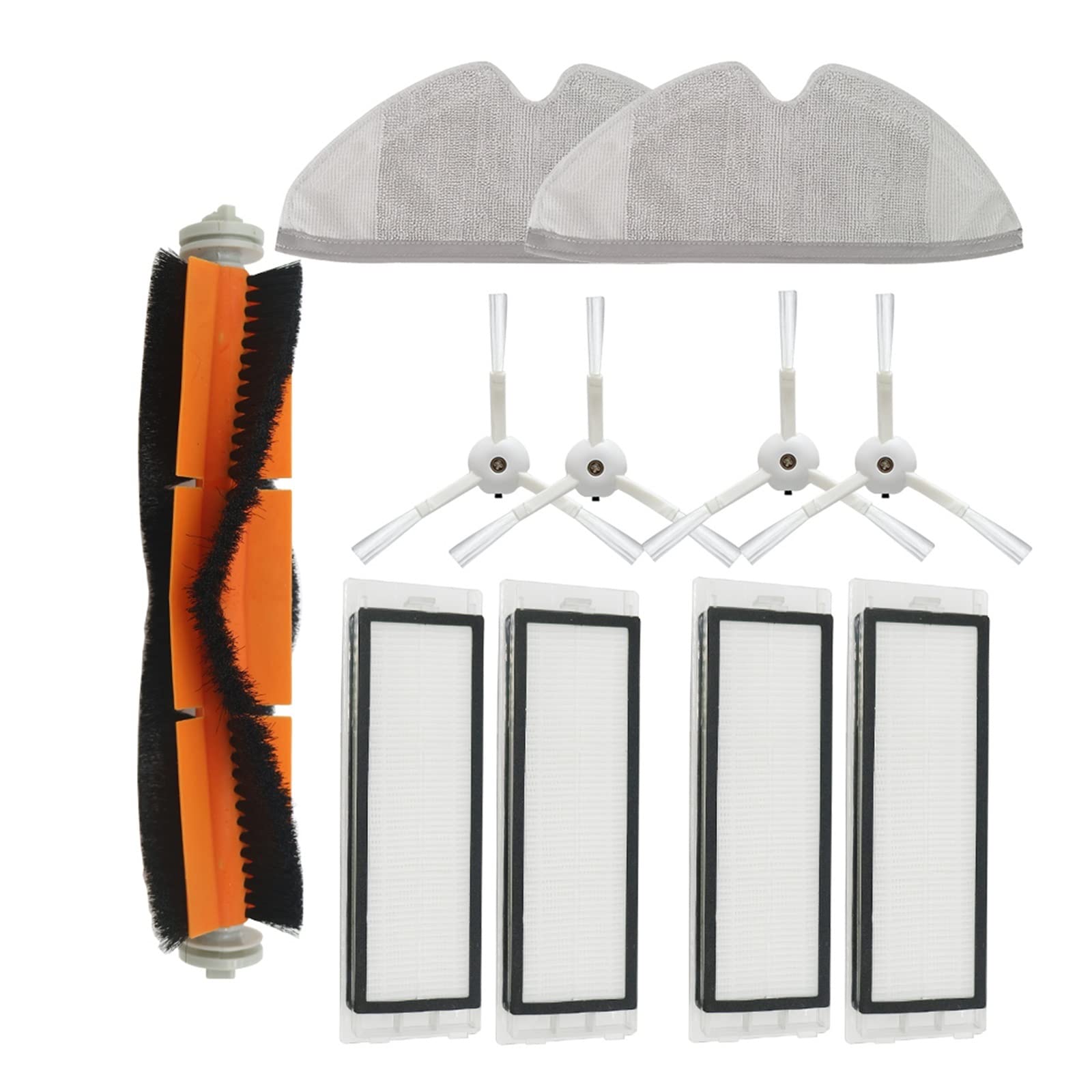 Xiaomi Roborock S50 S51 Vacuum Parts - HEPA Filter & Brushes for Home Cleaning (Chocolate)