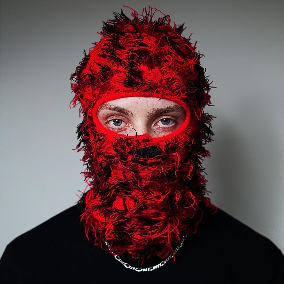 XYIYI Distressed Balaclava Ski Mask - Winter Windproof Full Face Cover for Men & Women - Perfect for Skiing, Snowboarding, Motorcycling & Outdoor Activities
