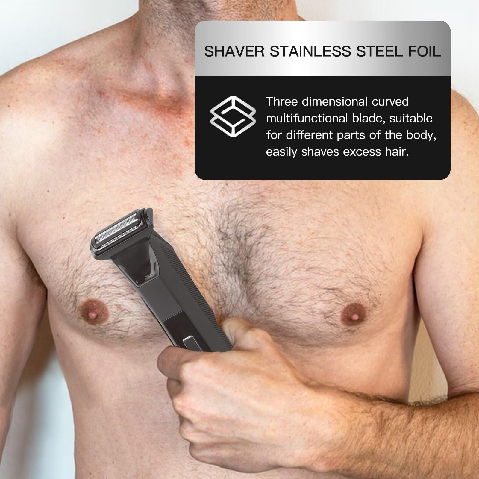 2 Pack Replacement Foil Blades for MANSCAPED The Lawn Mower 5.0 Ultra - Compatible with Men's Body Hair Trimmer & Ball Shaver - Perfect for Precise Grooming at Home or Travel