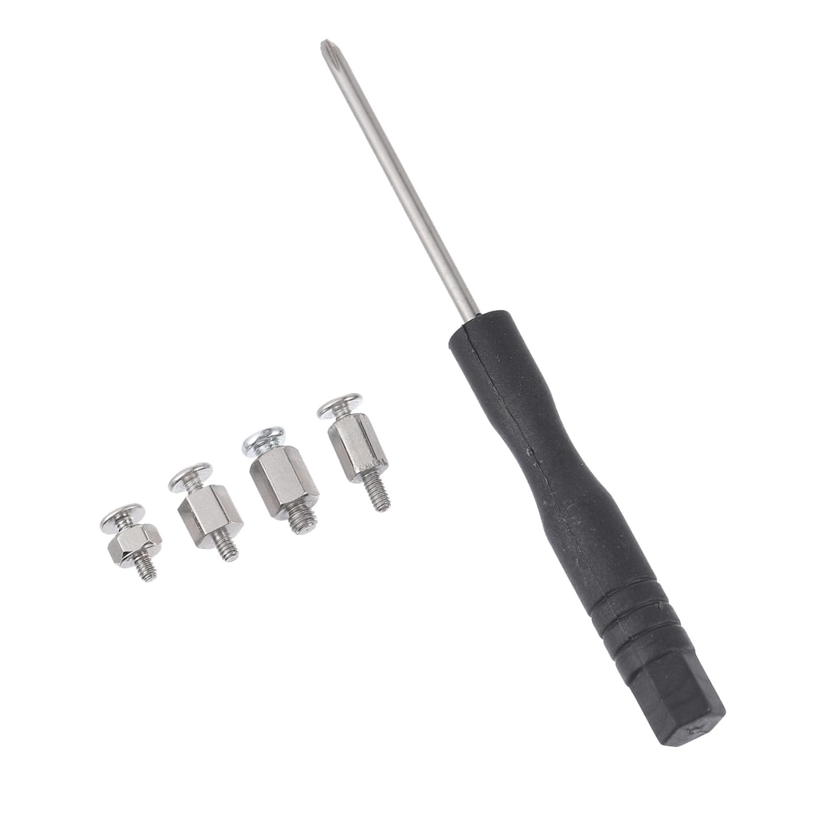 4 Sets Computer Screw Kit with 2 SSD Screws & 2 Notebook Screws, Stainless Steel Laptop Mounting Accessories for SSD, Motherboard, Pro Cupboard, and Computer Stand, Ideal for DIY PC Builds and Laptop Upgrades