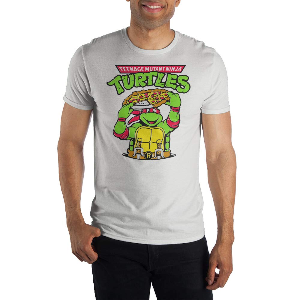 Vintage Teenage Mutant Ninja Turtles Graphic T-Shirt for Men - Retro TMNT Cartoon Character Tee - Perfect for Casual Wear, Cosplay & 90s Nostalgia Fans