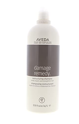 Aveda Damage Remedy Restructuring Shampoo for Damaged Hair - Coconut Scented, 33.8 oz - Repair & Strengthen Dry, Brittle Hair - Perfect for Daily Use & Salon Quality Results