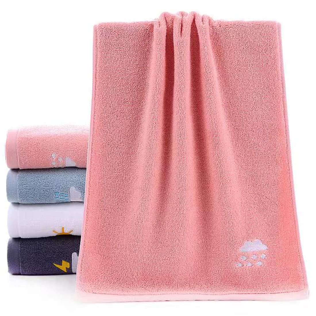 Lchkrep 4-Pack 100% Cotton Hand Towels - Ultra Soft & Highly Absorbent Bath, Face, Kitchen, Gym & Spa Towels (14