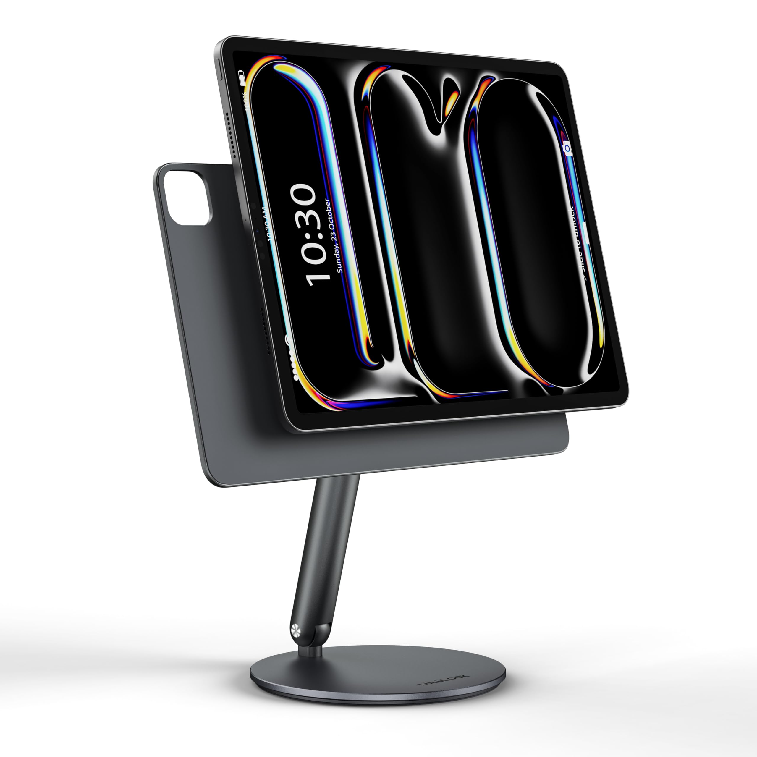 LULULOOK Magnetic Stand for iPad Pro 13 inch M4 (2024) - 360° Adjustable Rotating Foldable Aluminum Desktop Holder | Perfect for Office Work, Video Calls, Drawing & Home Entertainment