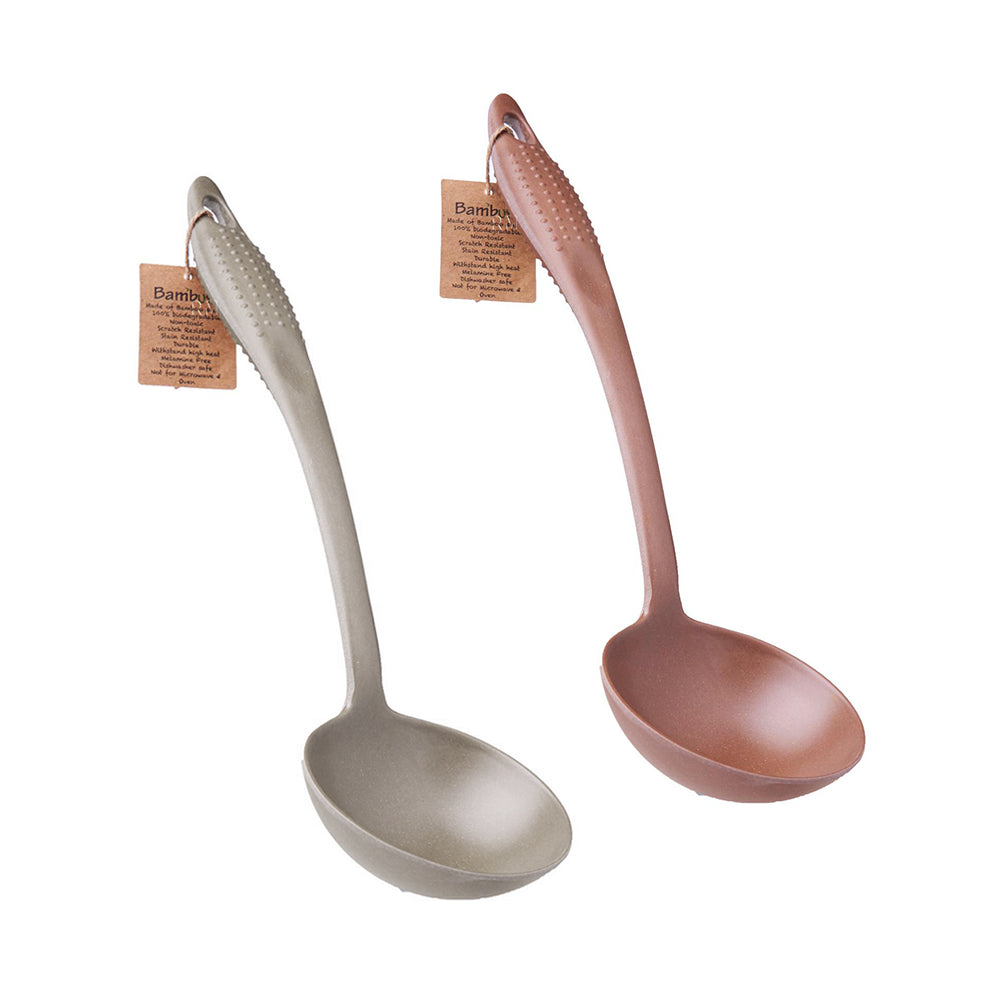 Bamboo Soup Ladle - Eco-Friendly Kitchen Utensil for Serving Soups, Stews, and Sauces - Perfect for Home Cooking & Camping Meals
