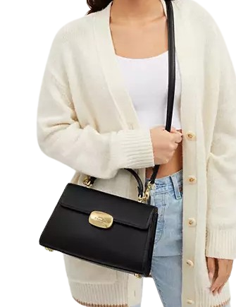 Coach Eliza Top Handle Bag - Stylish Leather Shoulder Bag for Women | Perfect for Work, Travel & Everyday Use