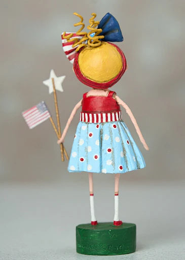 Patriotic Lori Mitchell Figurine - American Spirit Collectible Doll - New 2025 Edition - Perfect for Home Decor, Gift Giving & Holiday Displays