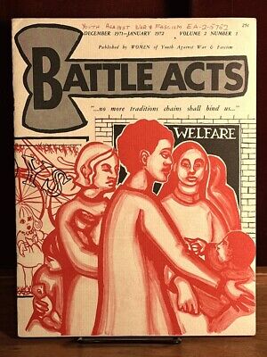 Battle Acts December 1971 - January 1972 Volume 2 Issue 1 YAWF Vintage Magazine | Rare Collectible Political Publication | Perfect for Historians & Activists