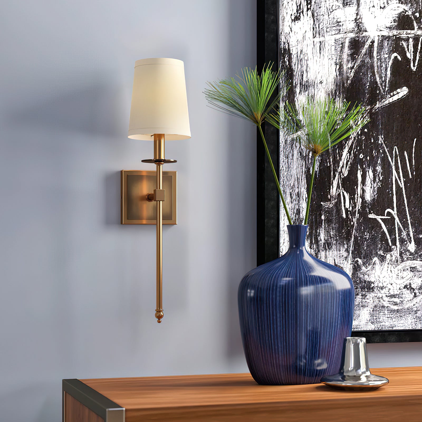 Barrett Wall Lamp - Modern LED Sconce Light Fixture for Bedroom, Living Room & Hallway - Energy Efficient Dimmable Wall Lighting for Home Decor