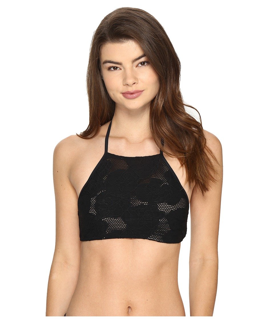 Amuse Society Freesea Bikini Top for Women - Black Sands Color, Sexy Swimwear for Beach, Pool & Summer Vacations