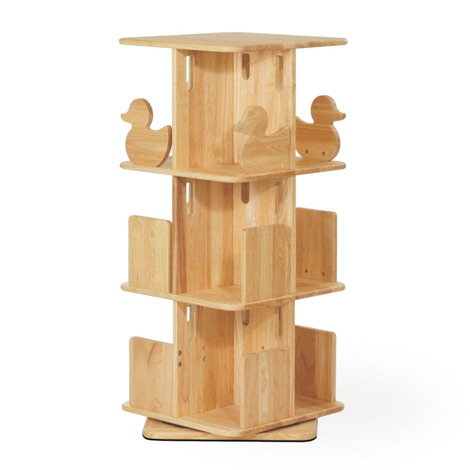 Montessori Rotating Bookcase for Kids - Wooden Bookshelf with 360° Rotation - Perfect for Classroom, Playroom & Nursery Organization