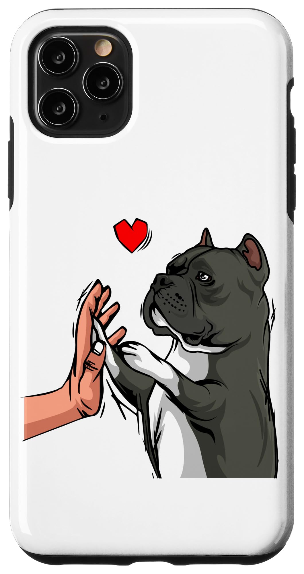 iPhone 11 Pro Max Case - American Bully Love Cute Dog Design for Women | Perfect Gift for Dog Lovers & Pet Owners | Protective Phone Cover for Daily Use, Work & Travel