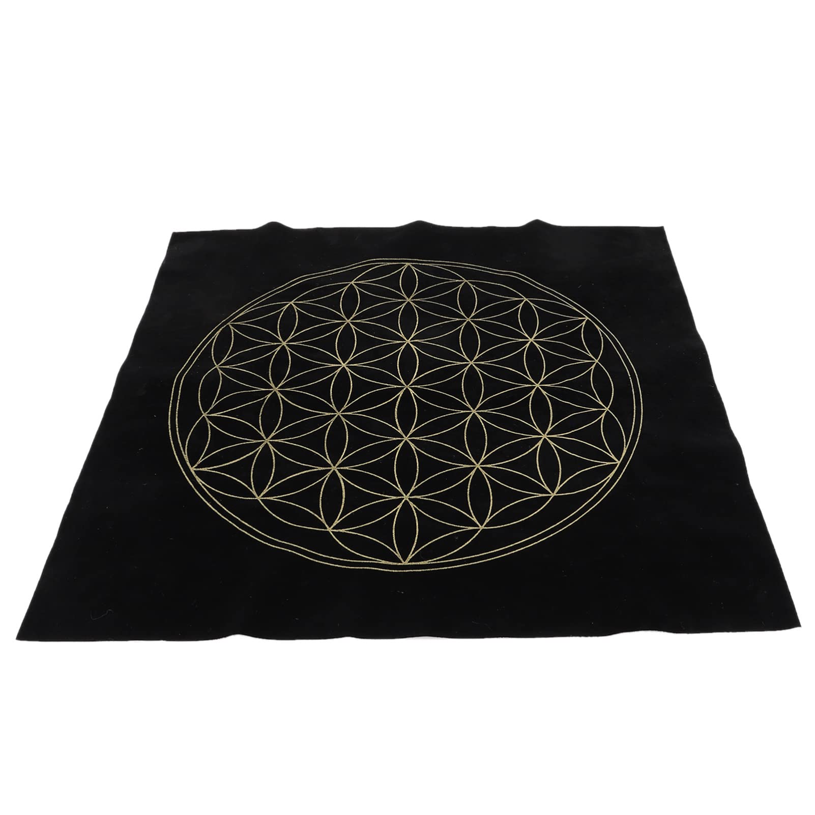 FOMIYES Black Tarot Tablecloth - 12 Constellations Altar Cloth for Astrology & Divination, Lint-Free Tapestry for Wedding Decor, Party Napkins & Spiritual Ceremonies