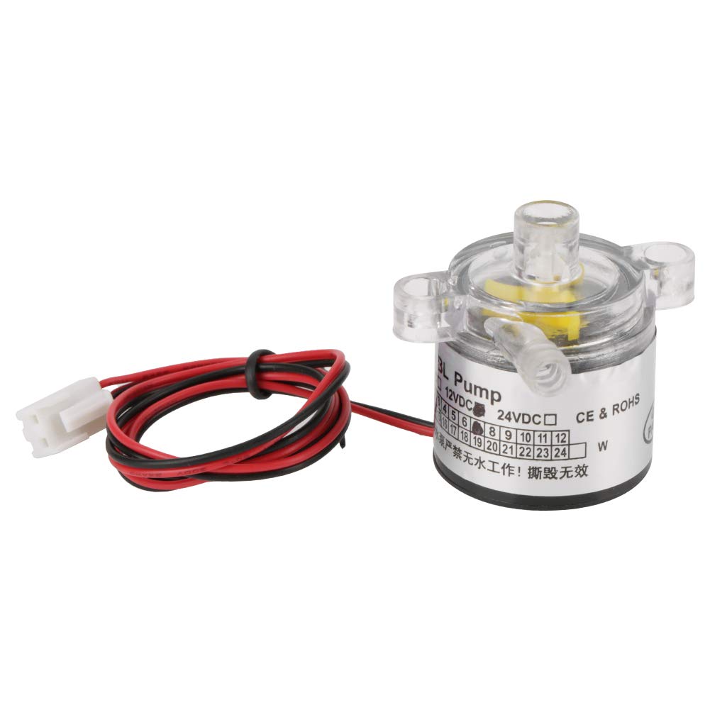 12V 7W Mini Brushless Water Pump - Ultra Quiet Eco-Friendly Plastic Submersible Pump for Solar System, Water Fountain, Fish Tank, Juicer & Small Pond | Perfect for Home Aquariums, Hydroponics & Outdoor Water Features