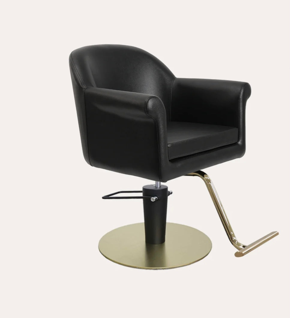 Premium Hudson Salon Chair - Professional Hydraulic Styling Chair for Hairdressers & Barbers - Heavy Duty Beauty Salon Furniture for Hair Cutting, Washing & Styling - Perfect for Salons, Barbershops & Home Use