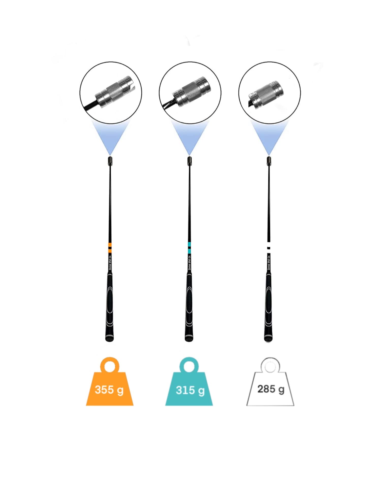 Best Swing Speed Training Set - #1 Overspeed 3 Golf Club Set for Faster Drives & Improved Performance | Perfect for Golf Practice & Driving Range Training