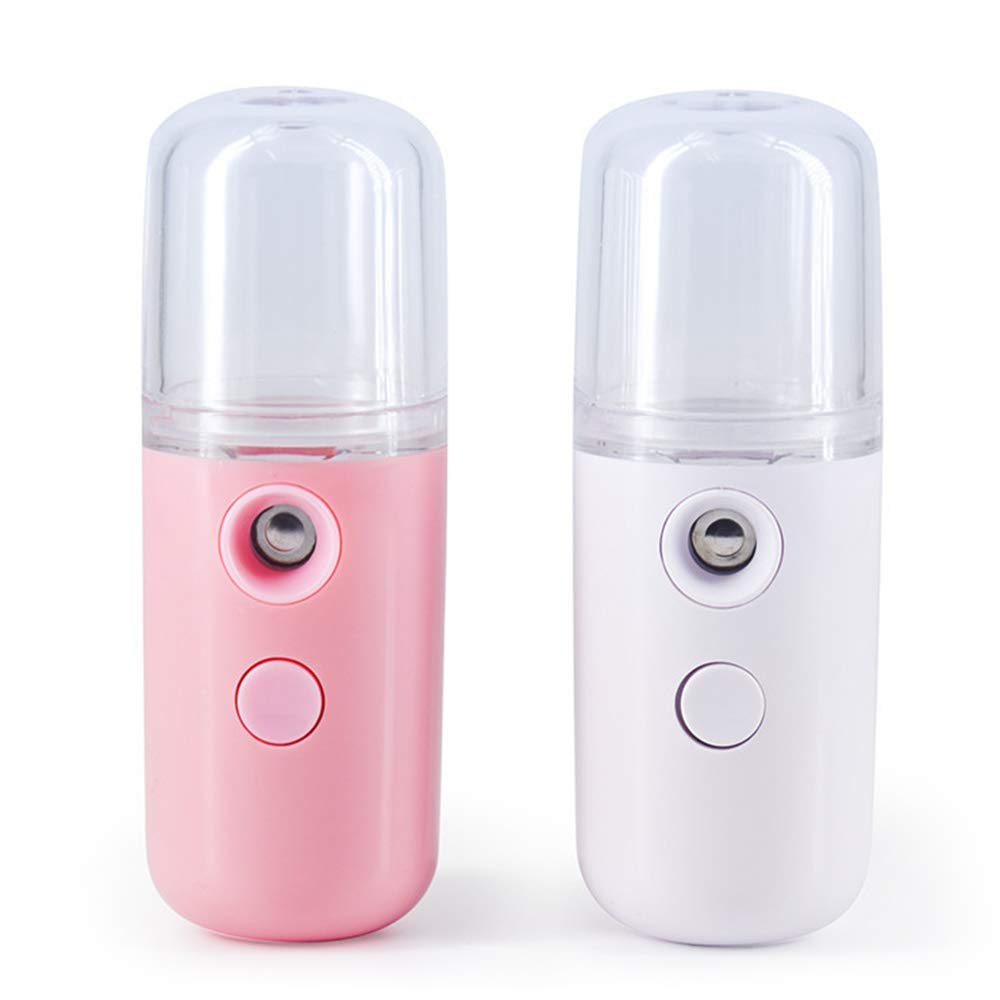 Ubersweet® Portable USB Rechargeable Facial Steamer - Hydrating Face Mist Sprayer with 30ml Water Tank | Mini Moisturizing Device for Home Spa, Travel & Skincare Routine