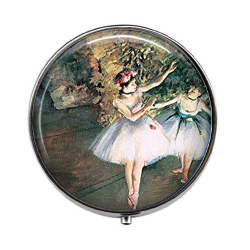 Degas Ballerina Art Photo Pill Box - Elegant Charm & Glass Candy Box for Jewelry, Pills, or Small Keepsakes | Perfect Gift for Ballet Lovers & Collectors