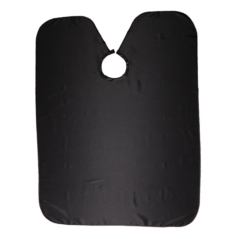 Professional Black Salon Cape 46x60 Inches - All-Purpose Barber Cape for Haircuts, Styling & Coloring - Waterproof & Durable Hair Cutting Cape for Salons & Home Use