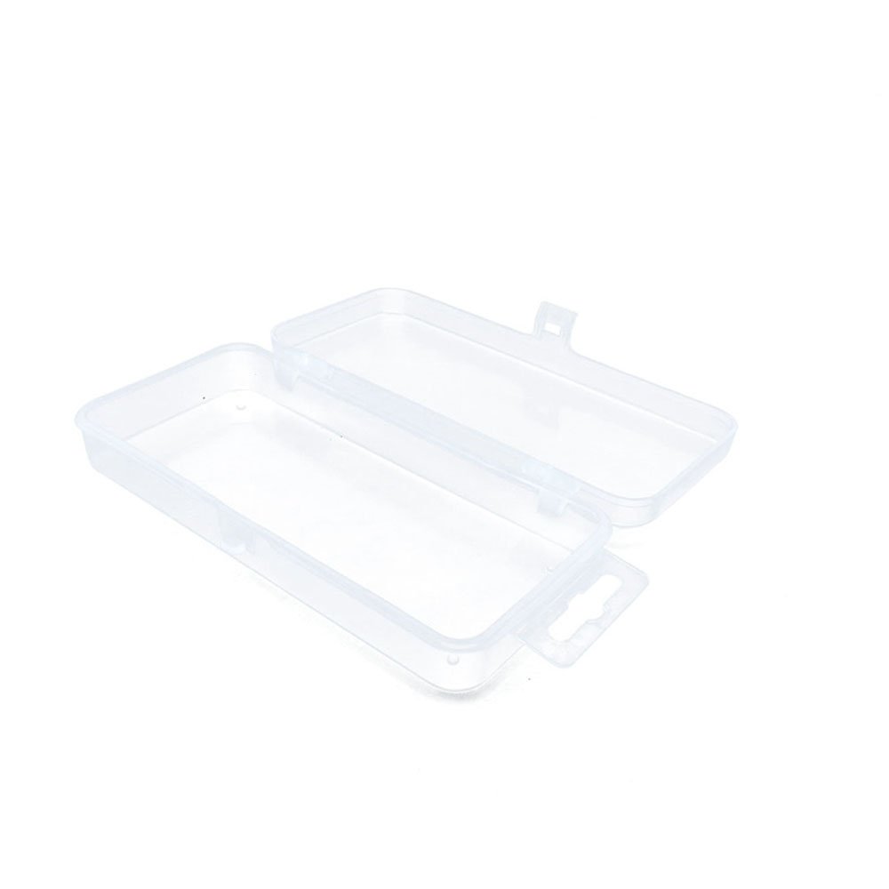 Clear Plastic Beads Storage Box - Tackle Box Organizer for Fishing Lures, Scrapbooking Supplies, Stamping Tools & Small Parts | Portable Fly Box Case for Crafts, Jewelry Making & DIY Projects