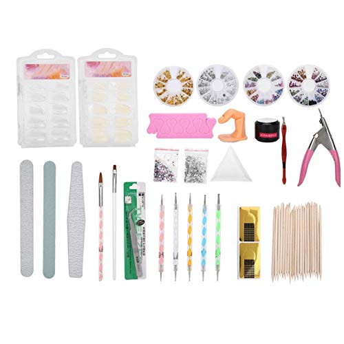 Professional Nail Art Kit with Dotting Pen, UV Gel, Nail Files & Tools - Perfect for Home Salon, DIY Manicures & Nail Art Designs